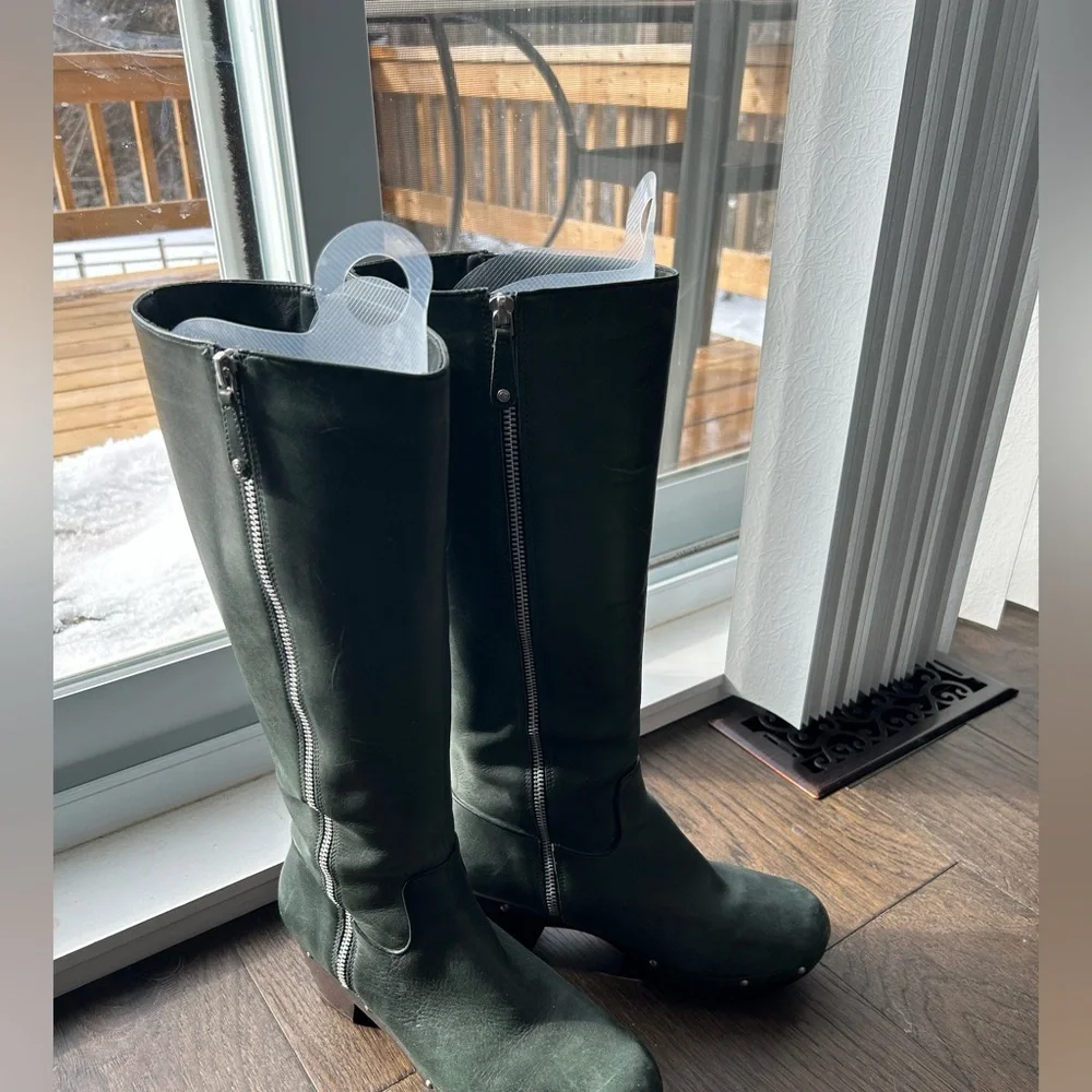 RARE Rockport adiPRENE by addidas Green Knee-High Women's Boots - Size 9.5 - Picture 3 of 10